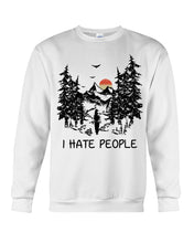Load image into Gallery viewer, I Hate People Printing T-Shirt Sweatshirt