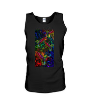Load image into Gallery viewer, Hummingbird Cosmic Light Color Black T-Shirt Unisex Tank Top