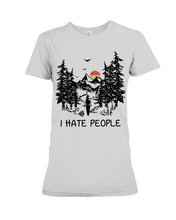 Load image into Gallery viewer, I Hate People Printing T-Shirt Ladies Tee