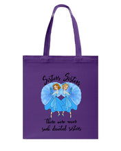 Load image into Gallery viewer, Sisters Sisters Fairy Tale Gift For Girls T-Shirt Basketweave Tote Bag