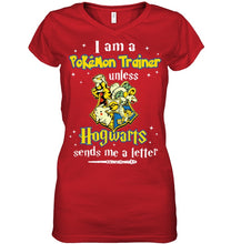 Load image into Gallery viewer, Pokemon Trainer Harry Potter Fans T-Shirt Ladies V-Neck