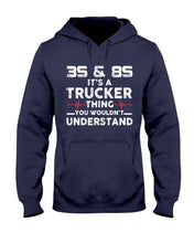 Load image into Gallery viewer, 3S And 8S Trucker Lovers Black T-Shirt Hoodie