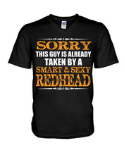 Load image into Gallery viewer, Redhead Morning Person December 25Th Christmas Gift Guys V-Neck