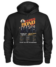 Load image into Gallery viewer, James Bond Anniversary Autograph 1962-2020 T-Shirt Hoodie