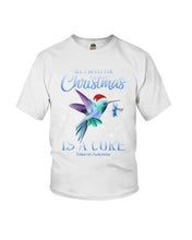 Load image into Gallery viewer, All I Want For Christmas Is A Cure Stop Diabetes Youth Tee