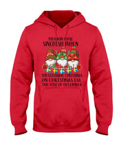 Load image into Gallery viewer, Swedish Christmas Gnome Cute Gift Tee Hoodie
