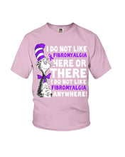 Load image into Gallery viewer, Fibromyalgia Anywhere Break Cancer Spirit T-Shirt Youth Tee