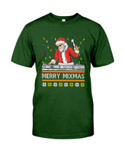 Load image into Gallery viewer, Merry Mixmas - Santa Claus Dj Funny Christmas Gift Guys Tee