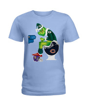 Load image into Gallery viewer, Grinch Green Bay Packers Funny Tee Ladies Tee