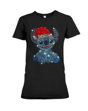 Load image into Gallery viewer, Merry Christmas Stitch Gift For Fans T-Shirt Ladies Tee