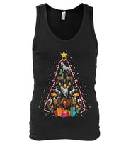 Load image into Gallery viewer, Horse Tree Christmas Candy Cane Unisex Tank Top