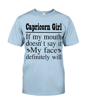 Load image into Gallery viewer, Zodiac- Capricorn Girl If My Month Doesn't Say Guys Tee