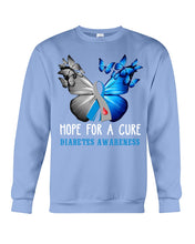 Load image into Gallery viewer, Hope For Cure Diabetes Awareness Sweatshirt