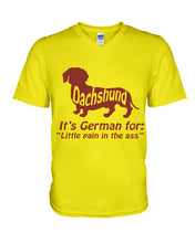 Load image into Gallery viewer, Dachshund German Shirt For Dachshunds Dog Lovers Guys V-Neck