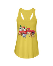 Load image into Gallery viewer, Merry Christmas In Town Cow Lovers Gift For Farmers Ladies Flowy Tank