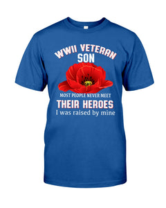 Wwii Veteran Son Gift For Veterab Mom Guys Tee