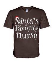Load image into Gallery viewer, Santa's Favorite Nurse Guys V-Neck