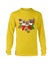 Load image into Gallery viewer, Yorkies In The Socks For Yorkie Lovers Christmas Gift Unisex Long Sleeve