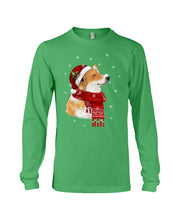 Load image into Gallery viewer, Corgi Christmas Gift Funny T-Shirt Unisex Long Sleeve