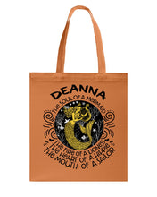 Load image into Gallery viewer, Deanna The Soul Of Mermaid Horoscope T-Shirt Basketweave Tote Bag