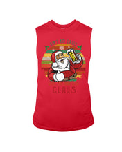 Load image into Gallery viewer, Santa Claus Beer Gift For Christmas Black T-Shirt Unisex Long Sleeve