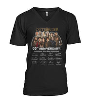 Load image into Gallery viewer, 50Th Anniversary Outlander Gift For Fans Black T-Shirt Guys V-Neck