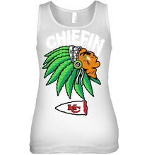Load image into Gallery viewer, Chiefin Kansas City Chiefs Gift For Fans T-Shirt Ladies Flowy Tank