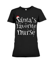 Load image into Gallery viewer, Santa's Favorite Nurse Ladies Tee