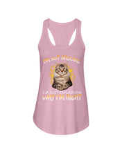Load image into Gallery viewer, Cat Lovers T-Shirt Not Arguing Just Explaining Ladies Flowy Tank