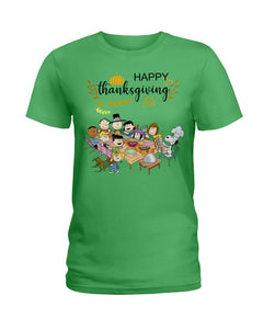 Snoopy Happy Thanksgiving T-Shirt Ladies Tee