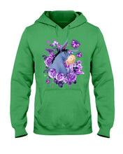 Load image into Gallery viewer, Donkey Loves Purple Flowers Custom T-Shirt Hoodie