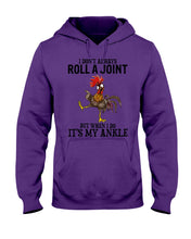 Load image into Gallery viewer, Chicken Roll A Joint Funny Quote T-Shirt For Friends Family Hoodie