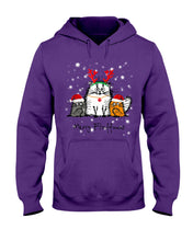 Load image into Gallery viewer, Merry Fluffmas Cute Cats Gift For Cat Lovers Hoodie