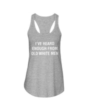 Load image into Gallery viewer, Old White Men Black Quote T-Shirt Ladies Flowy Tank