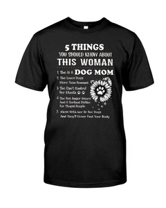 Dog Mom Gift For Dog Lovers Black Quote T-Shirt Guys Tee