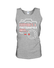 Load image into Gallery viewer, Every One Is A Photographer Black T-Shirt Unisex Tank Top