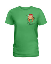 Load image into Gallery viewer, Pocket Slothmas Christmas Gift Funny T-Shirt Ladies Tee