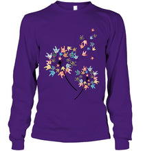 Load image into Gallery viewer, Sign Language - Dandelion Custom T-Shirt Unisex Long Sleeve
