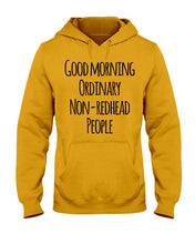 Load image into Gallery viewer, Redhead Good Morning White Mug Hoodie