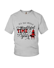 Load image into Gallery viewer, Funny Moose Wonderful Time Christmas Gift For Family Youth Tee