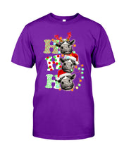 Load image into Gallery viewer, Funny Cows Ho Ho Ho Christmas Gift For Cow Lovers Guys Tee