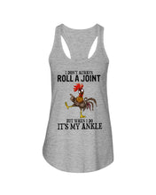 Load image into Gallery viewer, Chicken Roll A Joint Funny Quote T-Shirt For Friends Family Ladies Flowy Tank