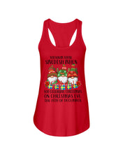 Load image into Gallery viewer, Swedish Christmas Gnome Cute Gift Tee Ladies Flowy Tank