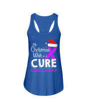 Load image into Gallery viewer, My Christmas Wish Is A Cure Ladies Flowy Tank