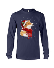 Load image into Gallery viewer, Corgi Christmas Gift Funny T-Shirt Unisex Long Sleeve
