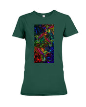 Load image into Gallery viewer, Hummingbird Cosmic Light Color Black T-Shirt Ladies Tee