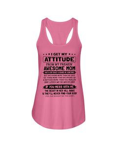 Awesome Mom Gift For Lovely Mom Mama Mother T-Shirt Ladies Flowy Tank