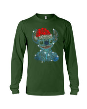 Load image into Gallery viewer, Merry Christmas Stitch Gift For Fans T-Shirt Unisex Long Sleeve
