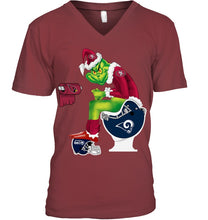Load image into Gallery viewer, Funny Grinch San Francisco 49Ers Christmas Gift Tee Guys V-Neck