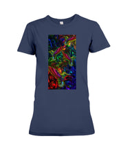 Load image into Gallery viewer, Hummingbird Cosmic Light Color Black T-Shirt Ladies Tee